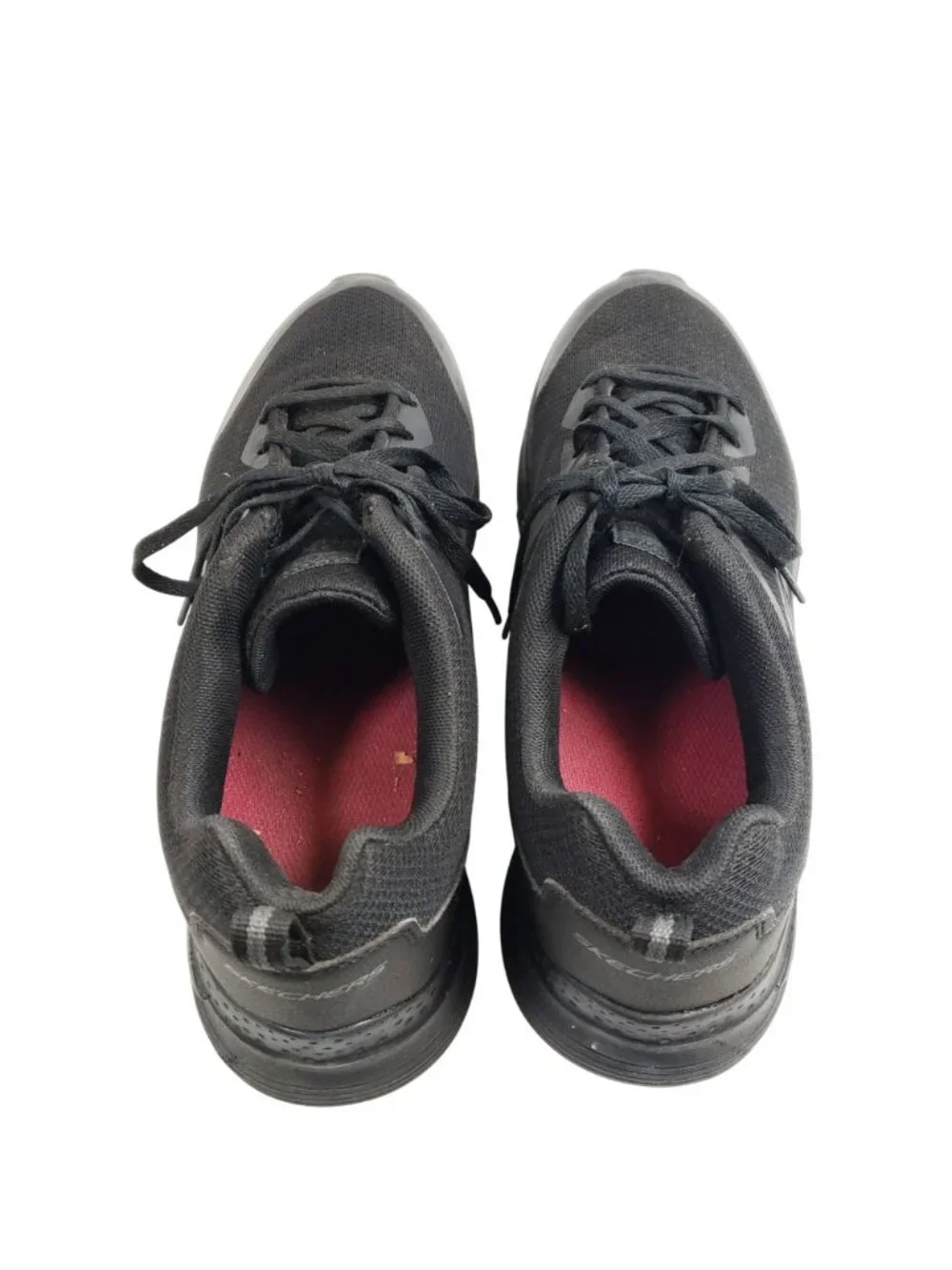 Skechers Mens Size 11 Black Lace-Up Slip-Resistant Work Shoes - Picture 7 of 9